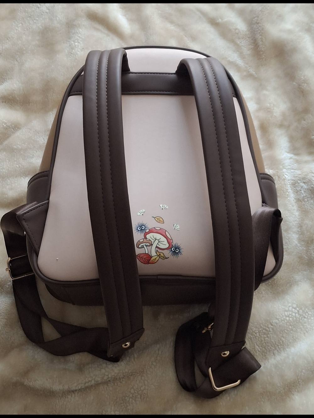 Loungefly Pink & Brown Totoro Autumn Mini Backpack - Picture 5 of 7
